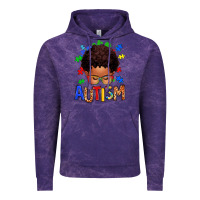 Cloud Purple autism afro kid Vintage Hoodie - texasbilliewilder