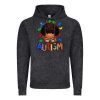 Vintage Black autism afro kid Vintage Hoodie - texasbilliewilder
