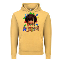Vintage Mustard autism afro kid Vintage Hoodie - texasbilliewilder