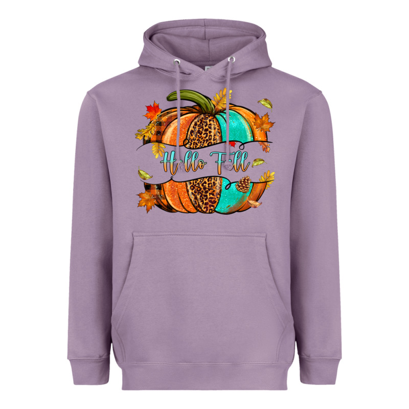 Pumpkin Hello Fall Heavyweight Hoodie by NancyCooperArtShop | Teevron