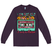 Plum i am not old i am a classic sunflower floral casse Long Sleeve Tee - FaDigitalArtStudio