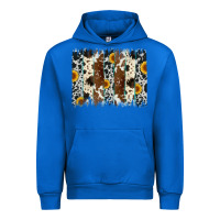 Cobalt sunflower cowhide brush stroke Urban Hoodie - Artiststas