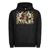 Pigment Black sunflower cowhide brush stroke Urban Hoodie - Artiststas