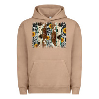 Pigment Burro sunflower cowhide brush stroke Urban Hoodie - Artiststas