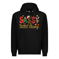 Black Sassy litte thing Premium Hoodie - NancyCooperArtShop