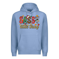 Colony Blue Sassy litte thing Premium Hoodie - NancyCooperArtShop