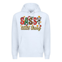 White Sassy litte thing Premium Hoodie - NancyCooperArtShop