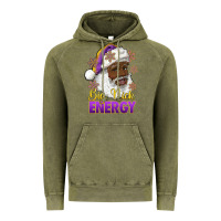 Vintage Olive big nick energy purple and gold afro santa Vintage Hoodie - RanaPortraitStore