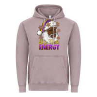 Vintage Zinc big nick energy purple and gold afro santa Vintage Hoodie - RanaPortraitStore