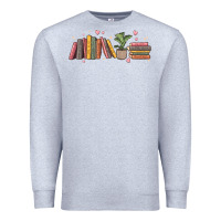 Heather Grey book tropes Premium Sweatshirt - MaliasSmallBusiness