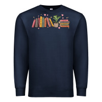 Navy book tropes Premium Sweatshirt - MaliasSmallBusiness