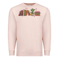 Pale Pink book tropes Premium Sweatshirt - MaliasSmallBusiness