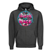 Charcoal Heather take me to the race Zipper Hoodie - AdoDesignShop