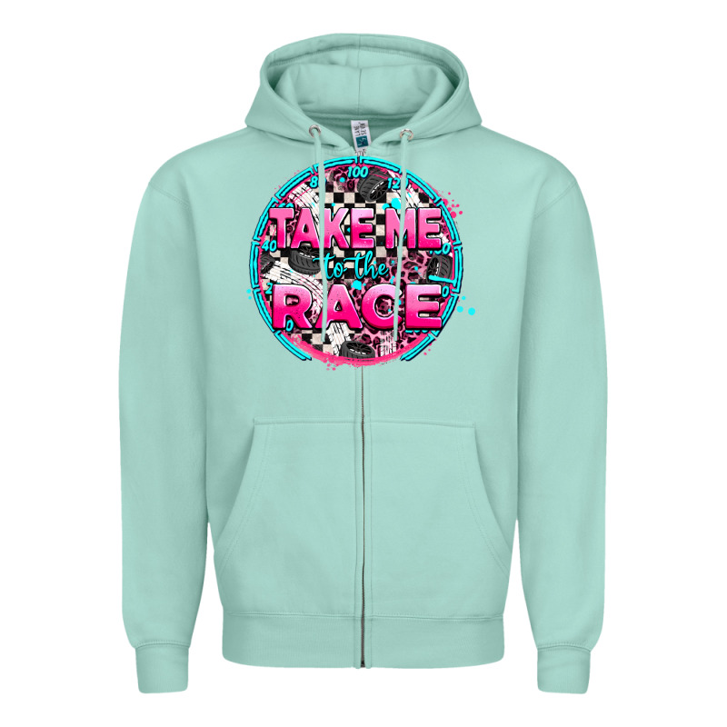 Take Me To The Race Zipper Hoodie by AdoDesignShop | Teevron