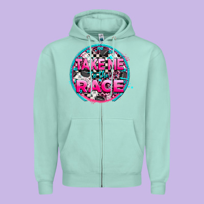 Take Me To The Race Zipper Hoodie Designed By Adodesignshop