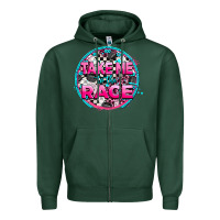 Sports Green take me to the race Zipper Hoodie - AdoDesignShop