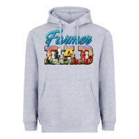 Heather Grey Western Farmer Dad Heavyweight Hoodie - LillyAllenDesigns