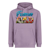 Lavender Western Farmer Dad Heavyweight Hoodie - LillyAllenDesigns