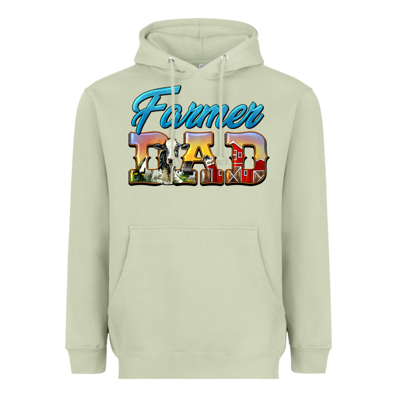 Western Farmer Dad Heavyweight Hoodie by LillyAllenDesigns | Teevron