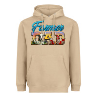 Mushroom Western Farmer Dad Heavyweight Hoodie - LillyAllenDesigns