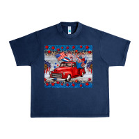 Navy american truck 4th of july tumbler Urban Heavy Tee - BarkalooDesign