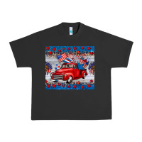 Pigment Black american truck 4th of july tumbler Urban Heavy Tee - BarkalooDesign