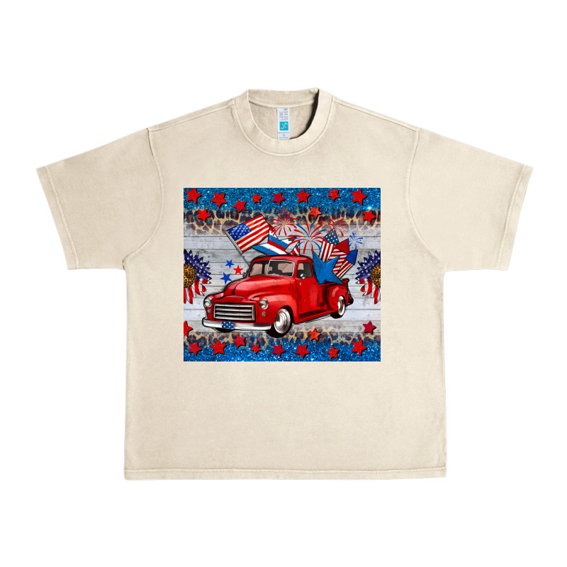 American Truck 4th Of July Tumbler Urban Heavy Tee by BarkalooDesign | Teevron