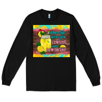 Black when life gives you lemons make lemonade Long Sleeve Tee - HRA Design Shop