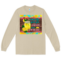 Mushroom when life gives you lemons make lemonade Long Sleeve Tee - HRA Design Shop
