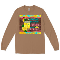 Toasted Coconut when life gives you lemons make lemonade Long Sleeve Tee - HRA Design Shop