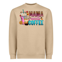 Mushroom mama needs coffee Heavyweight Sweatshirt - Zillion Design Studio