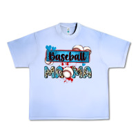 Grape Ice baseball mama with leopard Urban Heavy Tee - Zillion Design Studio