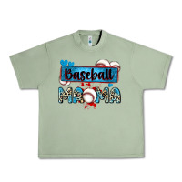 Oil Green baseball mama with leopard Urban Heavy Tee - Zillion Design Studio