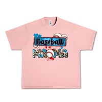 Salmon baseball mama with leopard Urban Heavy Tee - Zillion Design Studio