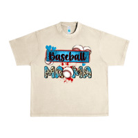 Sandshell baseball mama with leopard Urban Heavy Tee - Zillion Design Studio