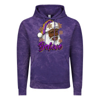Believe Purple And Gold African American Santa Vintage Hoodie | Teevron