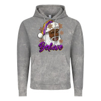Cloud Rock believe purple and gold african american santa Vintage Hoodie - RanaPortraitStore