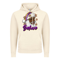 Vintage Artic believe purple and gold african american santa Vintage Hoodie - RanaPortraitStore