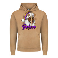 Vintage Camel believe purple and gold african american santa Vintage Hoodie - RanaPortraitStore