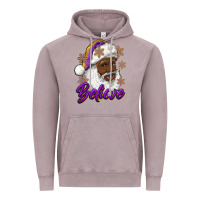 Vintage Zinc believe purple and gold african american santa Vintage Hoodie - RanaPortraitStore