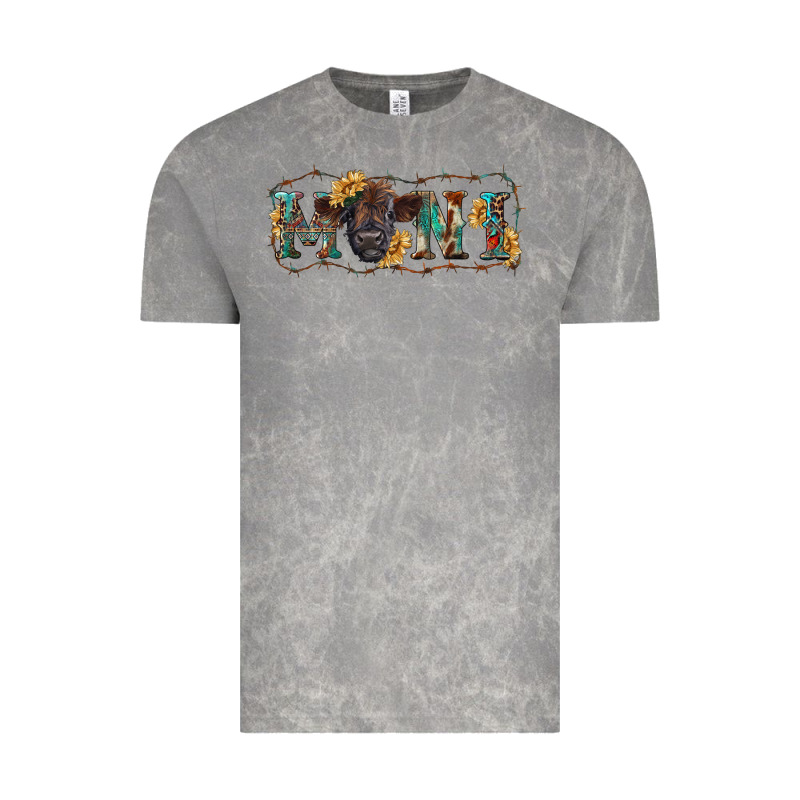 Western Mini Black Highland Calf Vintage Tee by RanaPortraitStore | Teevron
