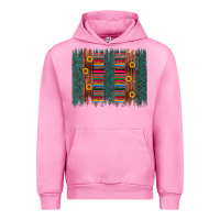 Fuchsia Pink sunflower serape brush stroke Urban Hoodie - Artiststas