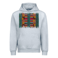 Heather Grey sunflower serape brush stroke Urban Hoodie - Artiststas
