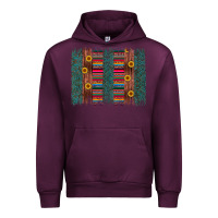 Mauve Wine sunflower serape brush stroke Urban Hoodie - Artiststas
