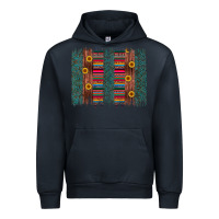 Navy sunflower serape brush stroke Urban Hoodie - Artiststas