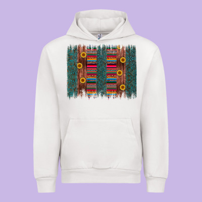 Sunflower Serape Brush Stroke Urban Hoodie Designed By Artiststas