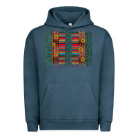 Pigment Midnight Navy sunflower serape brush stroke Urban Hoodie - Artiststas