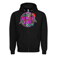 Black it's race day y'all Zipper Hoodie - AdoDesignShop