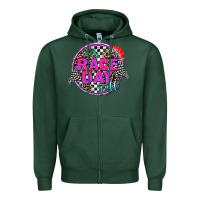 Sports Green it's race day y'all Zipper Hoodie - AdoDesignShop