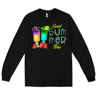 Black sweet summer time3 Long Sleeve Tee - CowhideDigitalArt